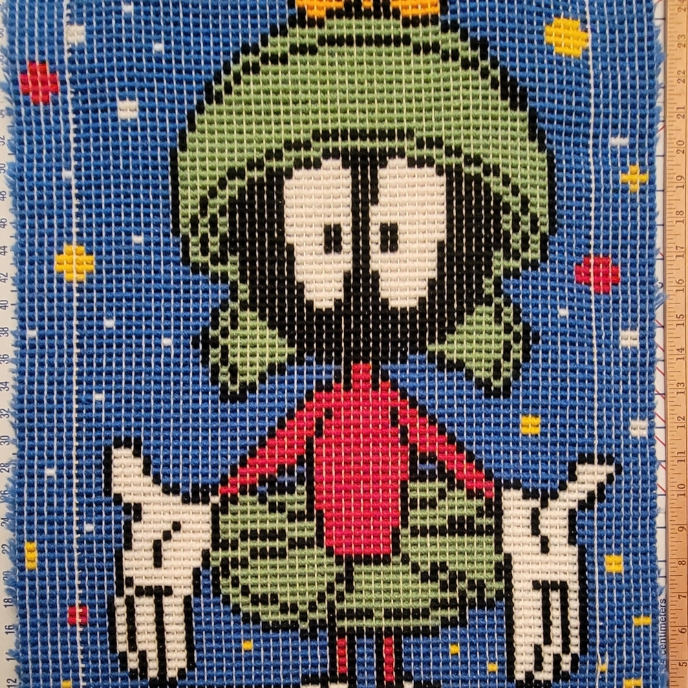 Vintage Marvin the Martin, rug hooking handmade - Picture 3 of 3